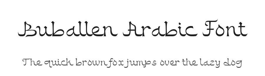 Buballen Arabic Font by alit design — Script Handwritten Font