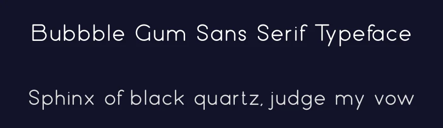 Bubbble Gum Sans Serif Typeface by vp_creative_shop — Sans Serif Font — thumbnail 2