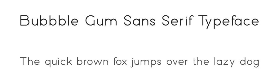 Bubbble Gum Sans Serif Typeface by vp_creative_shop — Sans Serif Font
