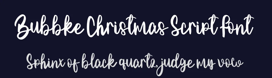 Bubbke Christmas Script Font by freshtypeink — Script Handwritten Font — thumbnail 2