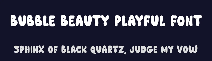 Bubble Beauty Playful Font by freshtypeink — Display Font — thumbnail 2