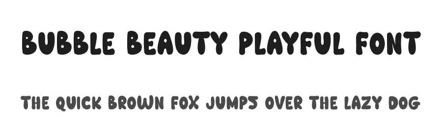 Bubble Beauty Playful Font by freshtypeink — Display Font