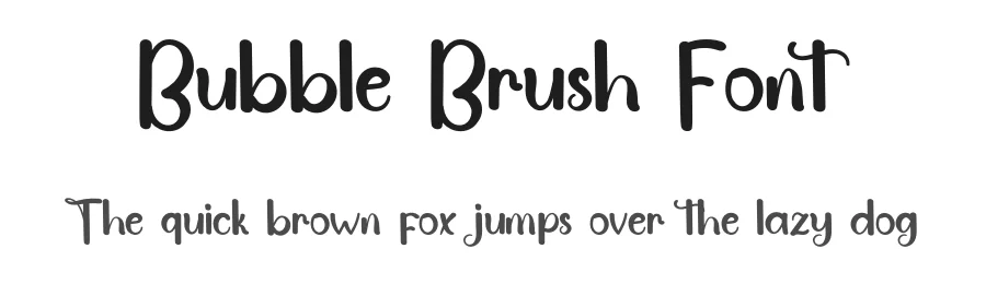 Bubble Brush Font by inermediaSTUDIO — Display Font
