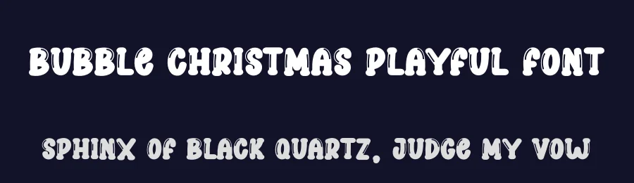 Bubble Christmas Playful Font by creativeletter — Display Font — thumbnail 2