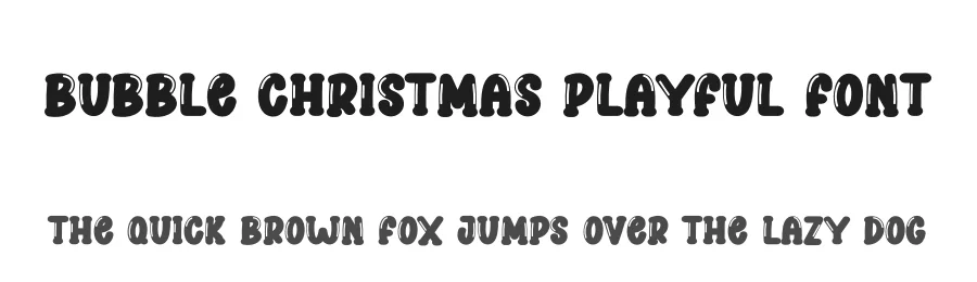Bubble Christmas Playful Font by creativeletter — Display Font