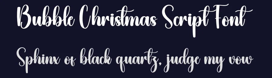 Bubble Christmas Script Font by creativeletter — Script Handwritten Font — thumbnail 2