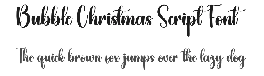 Bubble Christmas Script Font by creativeletter — Script Handwritten Font