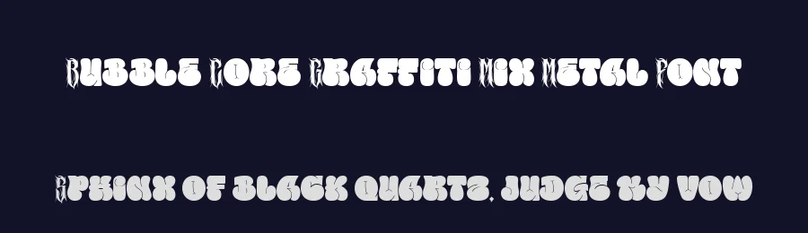 Bubble Core Graffiti Mix Metal Font by alit design — Display Font — thumbnail 2