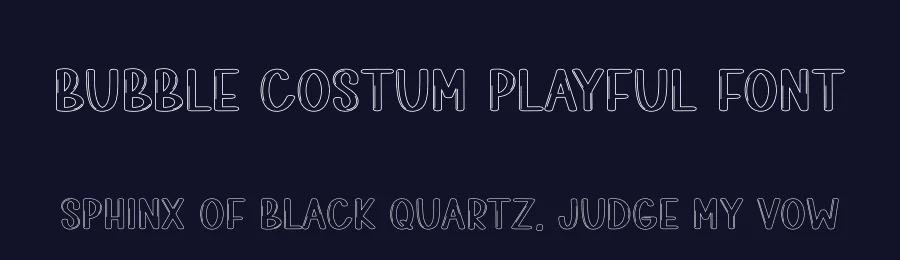 Bubble Costum Playful Font by freshtypeink — Display Font — thumbnail 2