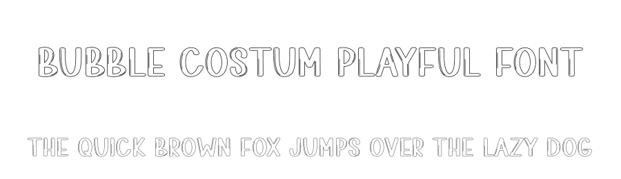 Bubble Costum Playful Font by freshtypeink — Display Font