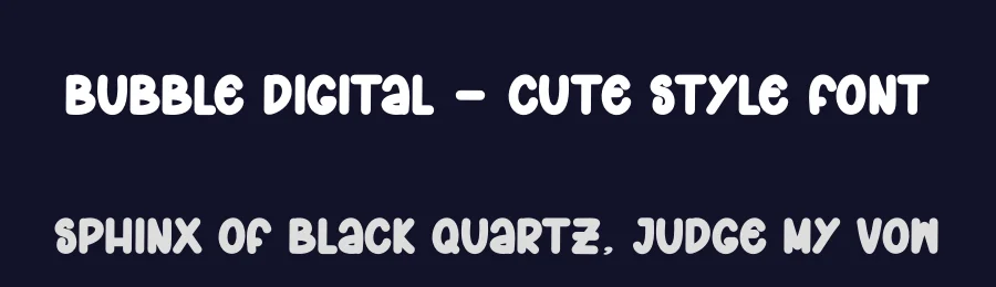 Bubble Digital – Cute Style Font by andikastudio — Display Font — thumbnail 2