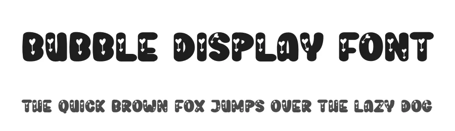 Bubble Display Font by creativeletter — Display Font