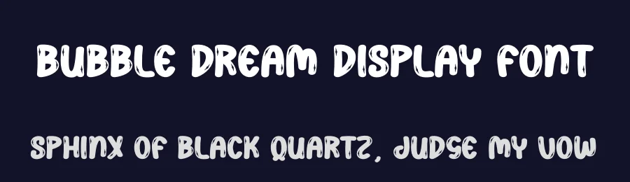 Bubble Dream Display Font by creativeletter — Display Font — thumbnail 2