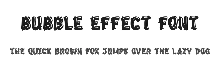 Bubble Effect Font by edricstudio — Decorative Font