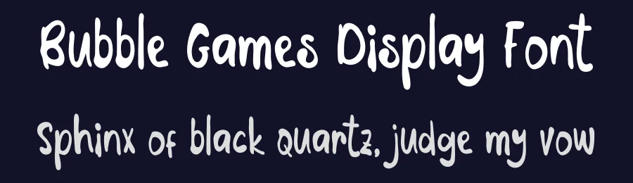 Bubble Games Display Font by bearydsgn — Decorative Font — thumbnail 2