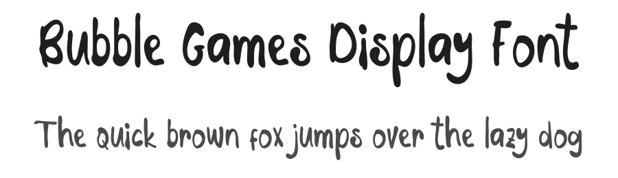 Bubble Games Display Font by bearydsgn — Decorative Font