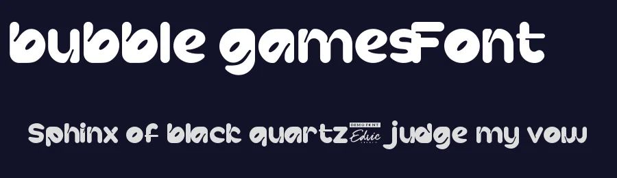 Bubble Games Font by edricstudio — Display Font — thumbnail 2