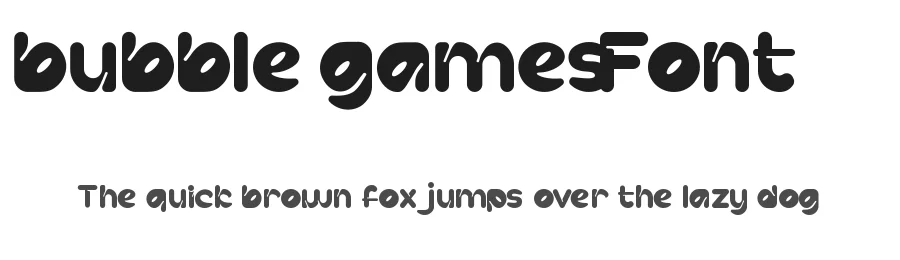 Bubble Games Font by edricstudio — Display Font