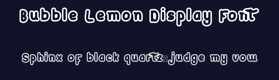 Bubble Lemon Display Font by VinType — Sans Serif Font — thumbnail 2