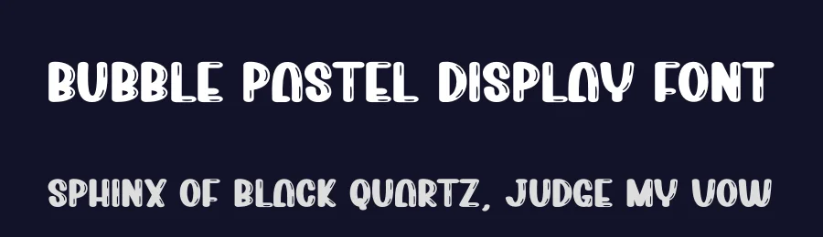 Bubble Pastel Display Font by creativeletter — Display Font — thumbnail 2