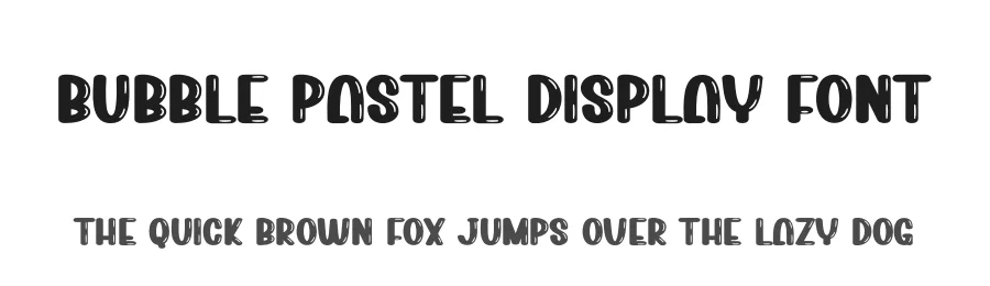 Bubble Pastel Display Font by creativeletter — Display Font