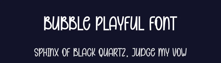Bubble Playful Font by andikastudio — Display Font — thumbnail 2