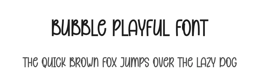 Bubble Playful Font by andikastudio — Display Font
