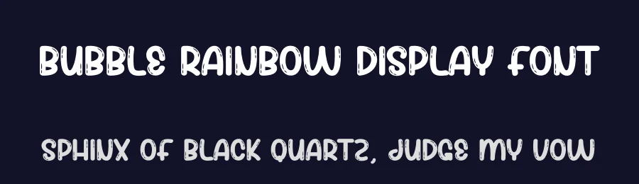 Bubble Rainbow Display Font by creativeletter — Display Font — thumbnail 2