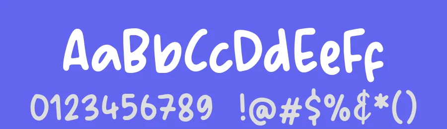 Bubble Rainbow Handbrushed Font by balpirick — Script Handwritten Font — thumbnail 3