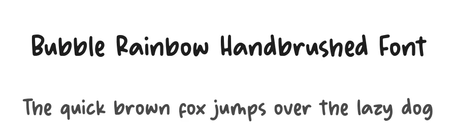 Bubble Rainbow Handbrushed Font by balpirick β Script Handwritten Font