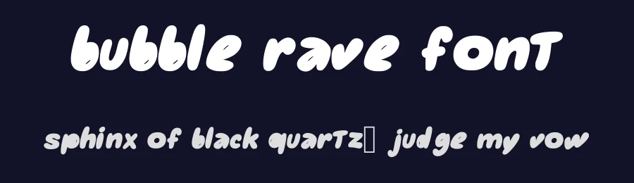 Bubble Rave Font by YasraCapoen — Script Handwritten Font — thumbnail 2