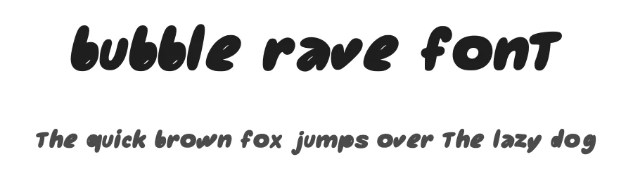 Bubble Rave Font by YasraCapoen — Script Handwritten Font