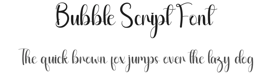 Bubble Script Font by andikastudio — Script Handwritten Font