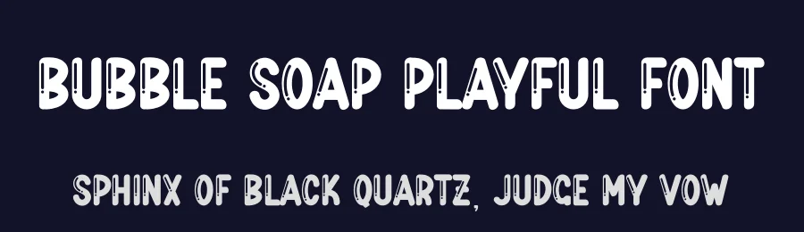 Bubble Soap Playful Font by andikastudio — Display Font — thumbnail 2