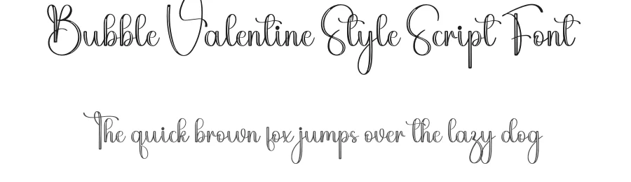 Bubble Valentine Style Script Font by freshtypeink — Script Handwritten Font