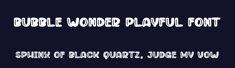 Bubble Wonder Playful Font by andikastudio — Display Font — thumbnail 2