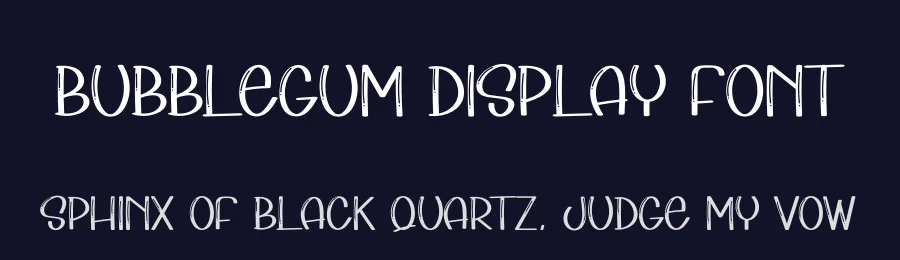 Bubblegum Display Font by andikastudio — Display Font — thumbnail 2