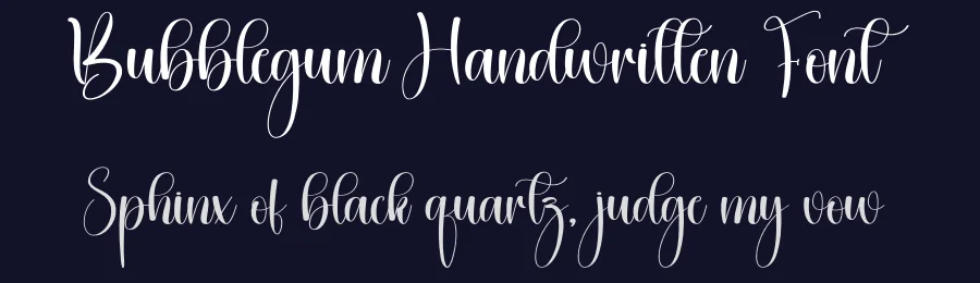 Bubblegum Handwritten Font by creativeletter — Script Handwritten Font — thumbnail 2