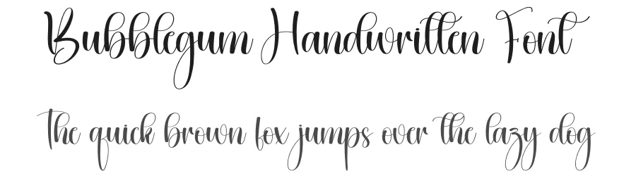 Bubblegum Handwritten Font by creativeletter — Script Handwritten Font