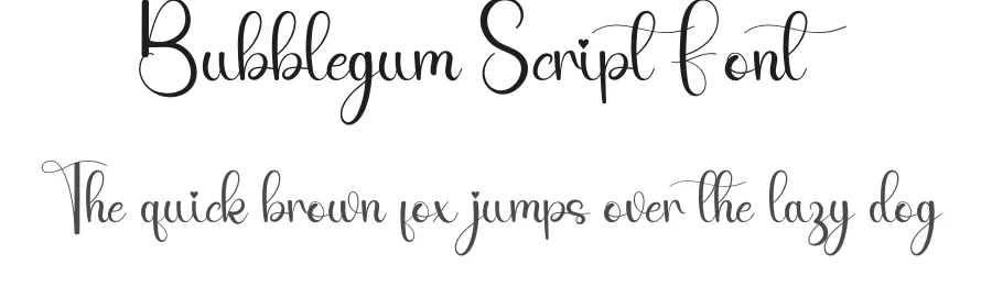 Bubblegum Script Font by andikastudio — Script Handwritten Font
