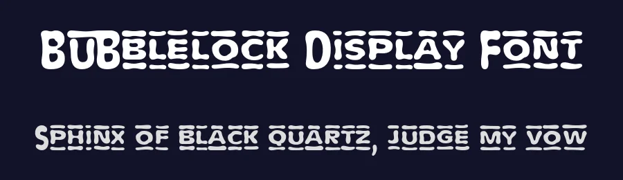 Bubblelock Display Font by Creatifontstudios — Decorative Font — thumbnail 2