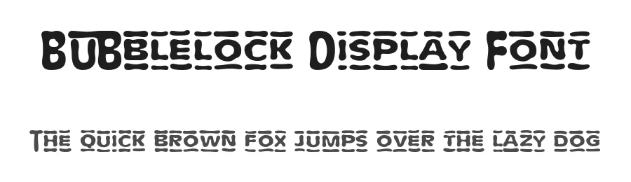 Bubblelock Display Font by Creatifontstudios — Decorative Font