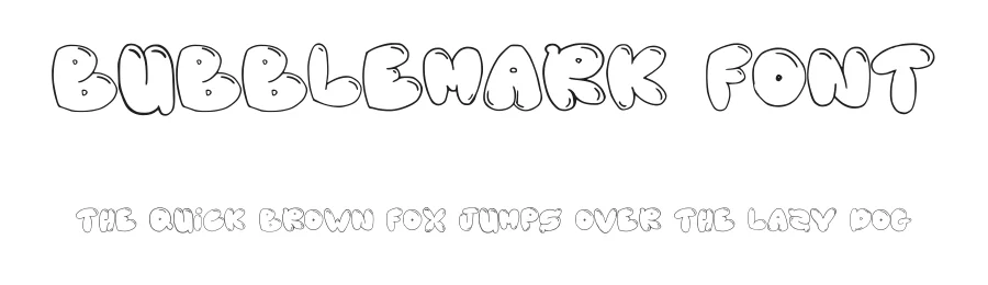 BubbleMark Font by yrsaputra — Display Font
