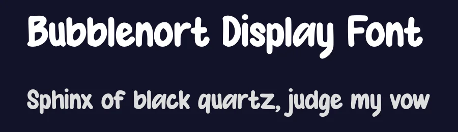 Bubblenort Display Font by Rachmad bagus f — Decorative Font — thumbnail 2