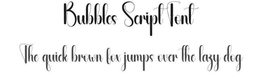 Bubbles Script Font by andikastudio — Script Handwritten Font