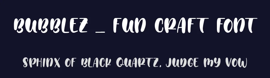 Bubblez – Fun Craft Font by Almarkha Type — Decorative Font — thumbnail 2