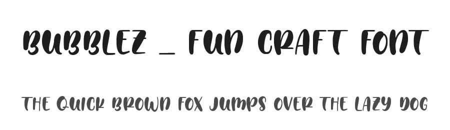Bubblez – Fun Craft Font by Almarkha Type — Decorative Font