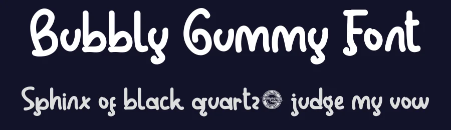 Bubbly Gummy Font by CalligraphyFonts.net — Script Handwritten Font — thumbnail 2