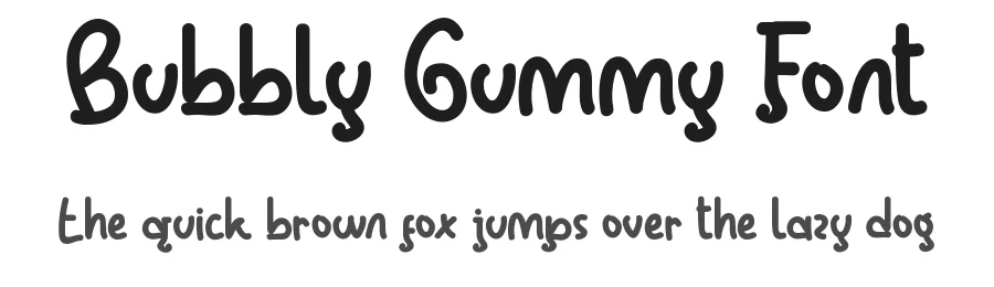 Bubbly Gummy Font by CalligraphyFonts.net — Script Handwritten Font