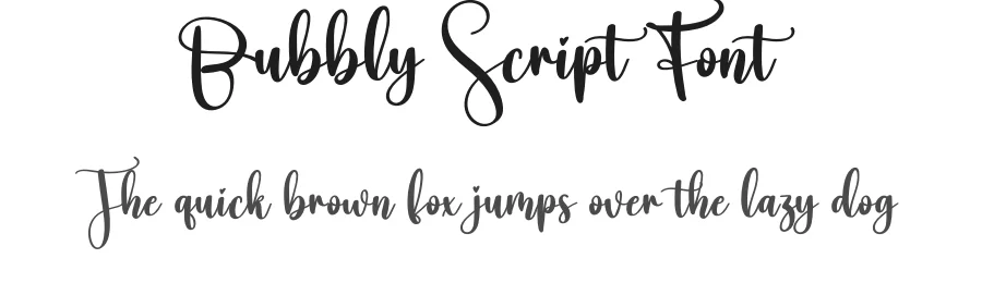 Bubbly Script Font by creativeletter — Script Handwritten Font
